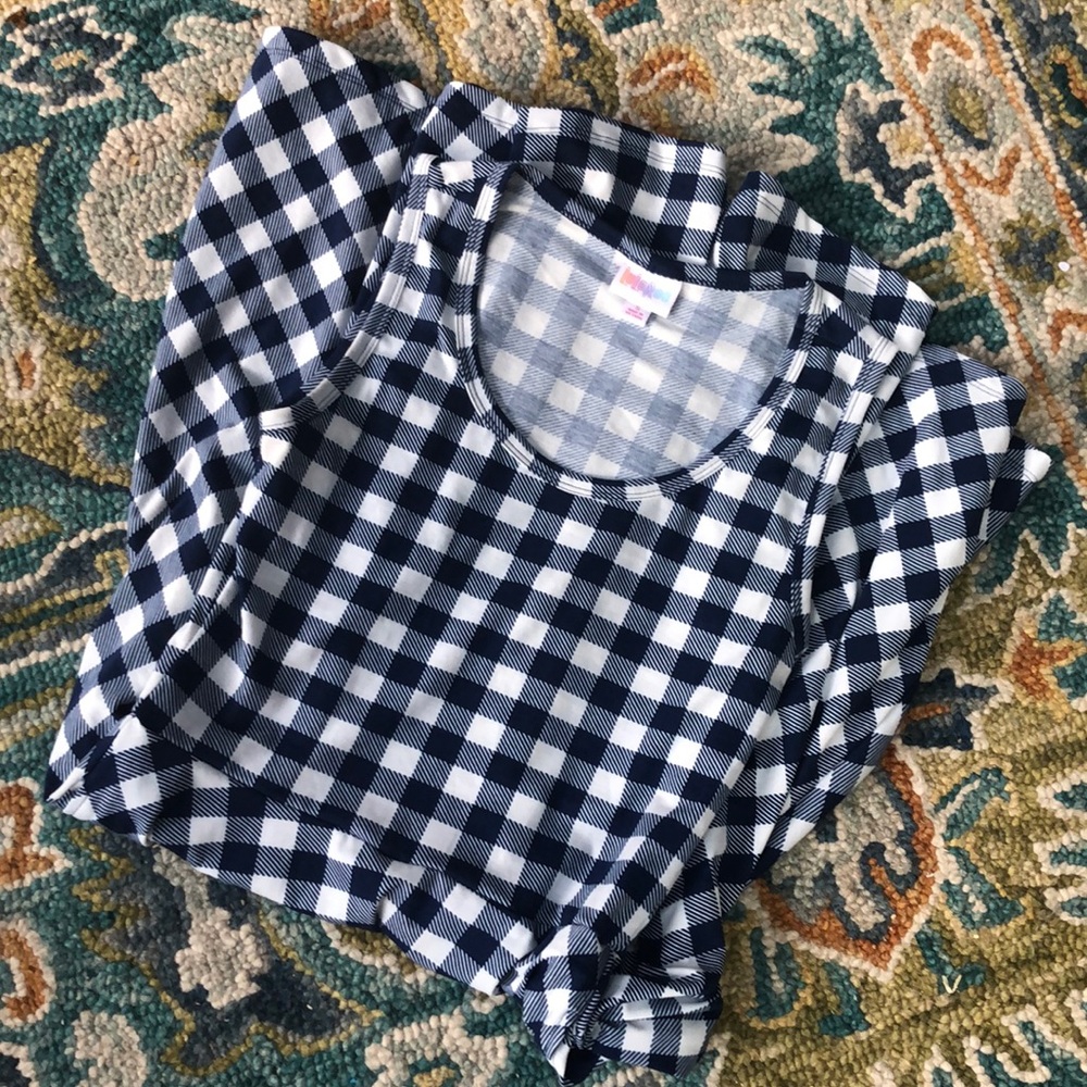 Like NEW LuLaRoe Nicki dress in fun summer gingham